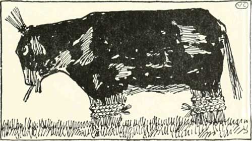 Valery Carrick’s pitch-coated straw ox, More Russian Picture Tales