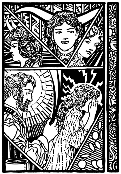 The mysterious servant in Van Everen’s1922 horned-bride narrative scene