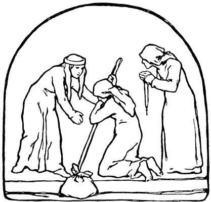 Repentance scene of One-Eye, Two-Eyes and Three-Eyes, Otto Ubbelohde (1909)