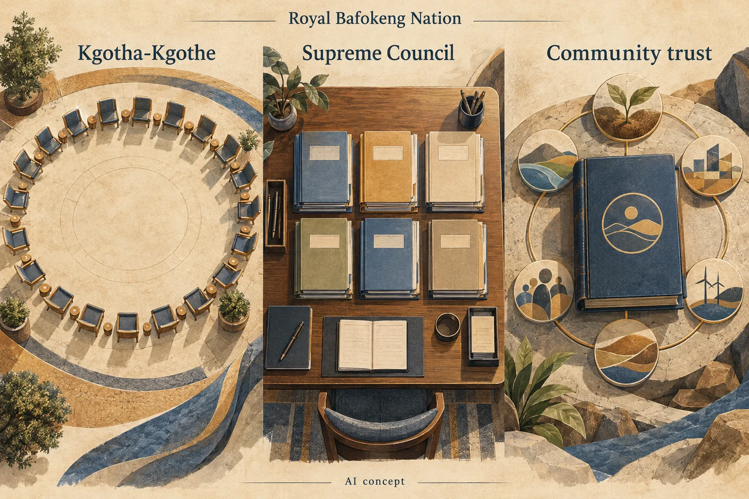 Royal Bafokeng public-institutions concept.