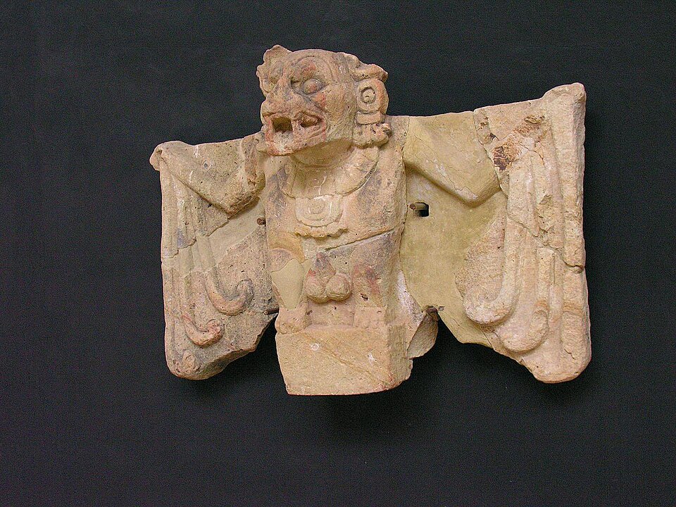 Bat sculpture associated with Camazotz at Copán, Honduras