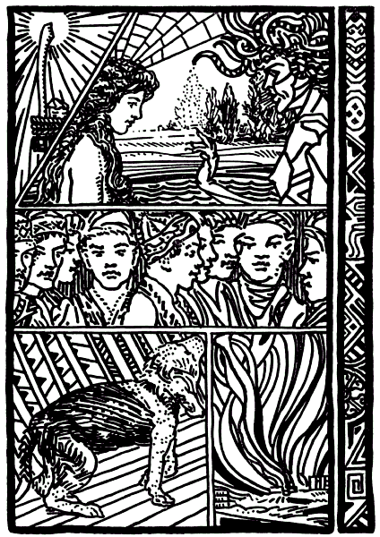 Musti in the lower panel of Van Everen’s1922 Little Sister narrative illustration