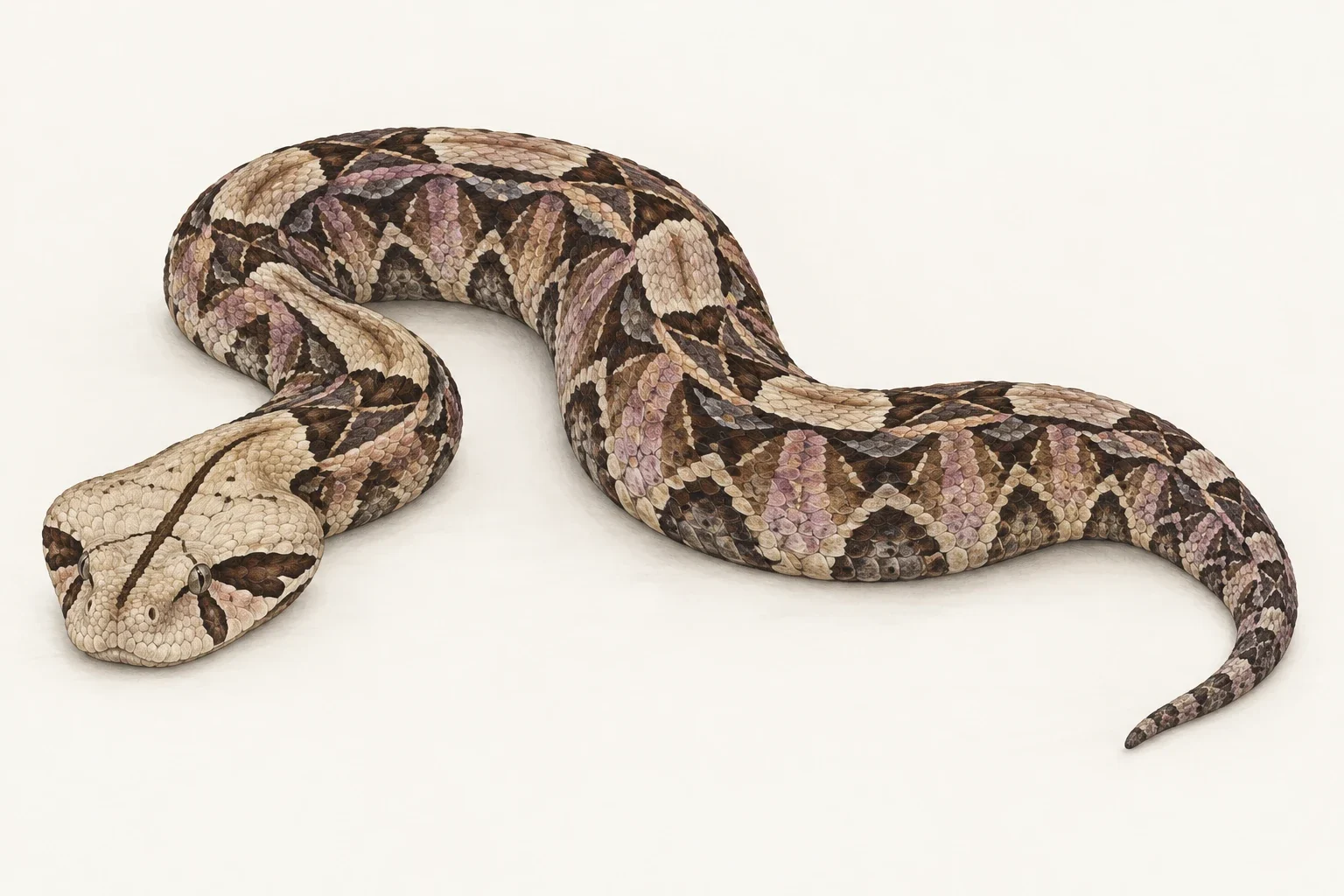 Gaboon viper - AI-generated scientific interpretation.