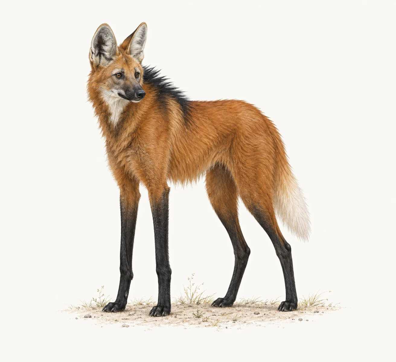 Maned wolf - AI-generated scientific interpretation.