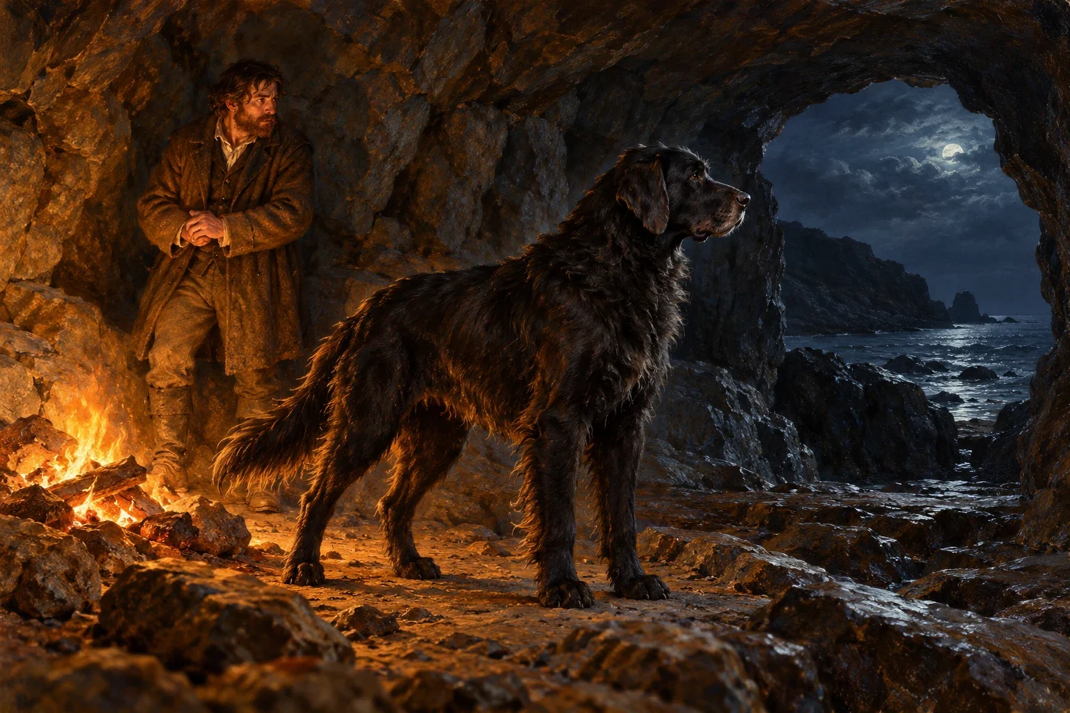 Macphie’s Black Dog in Campbell’s Account — AI-generated interpretation