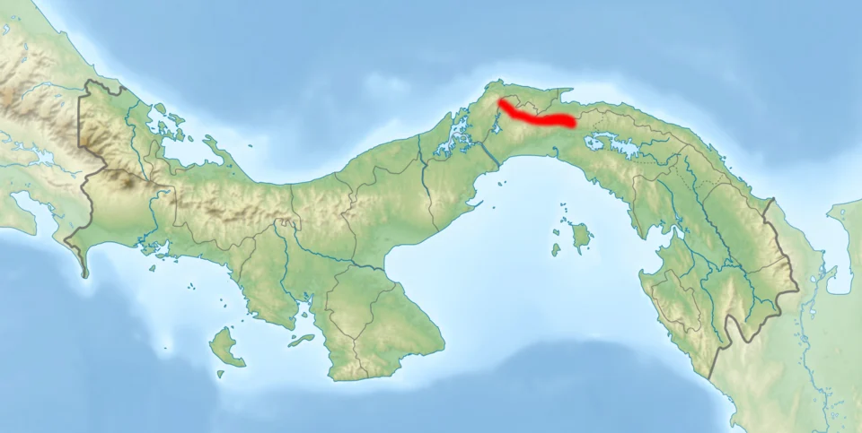 Ectopoglossus Isthminus range map