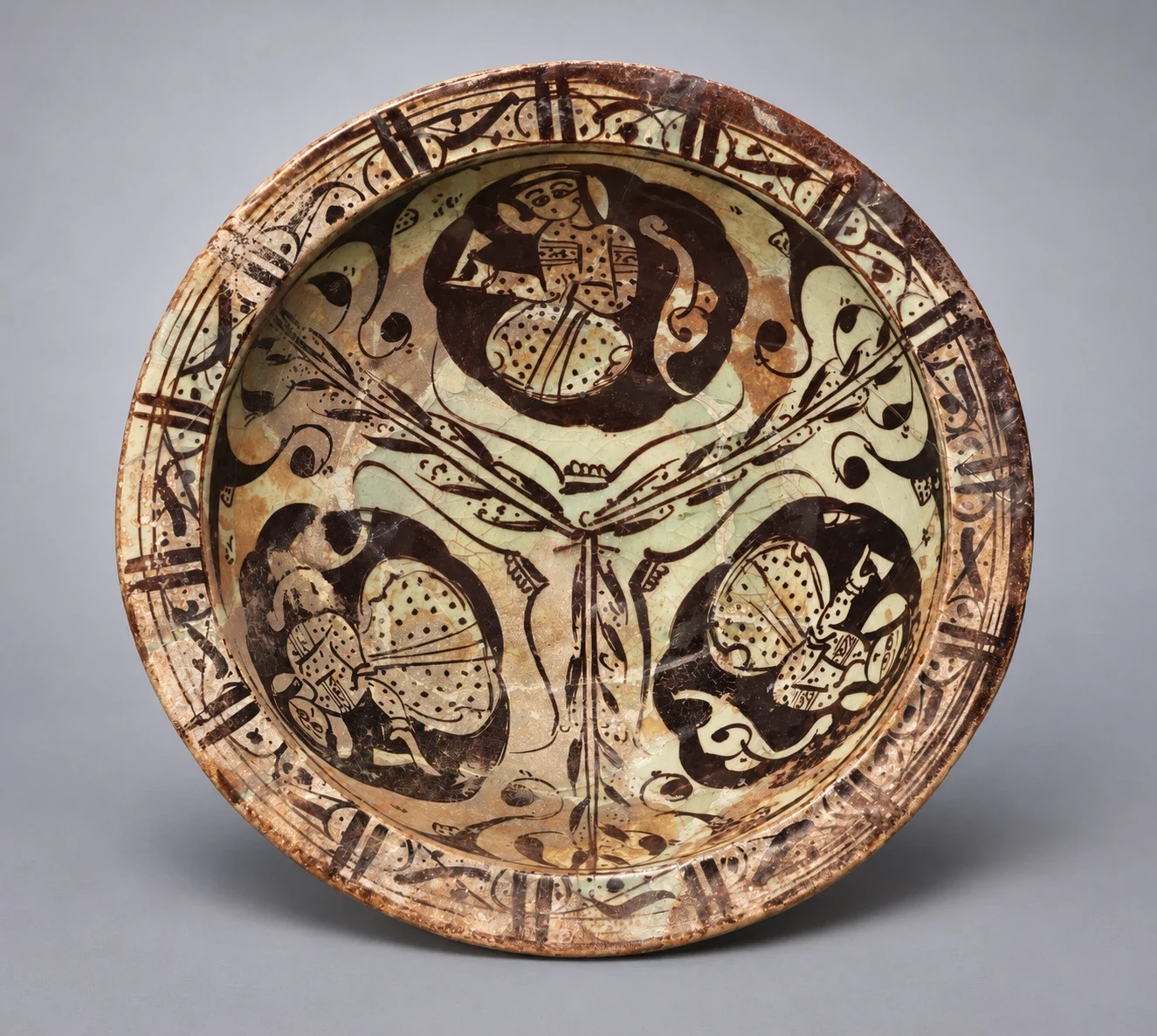 AI interpretation of Rusapha luster bowl.