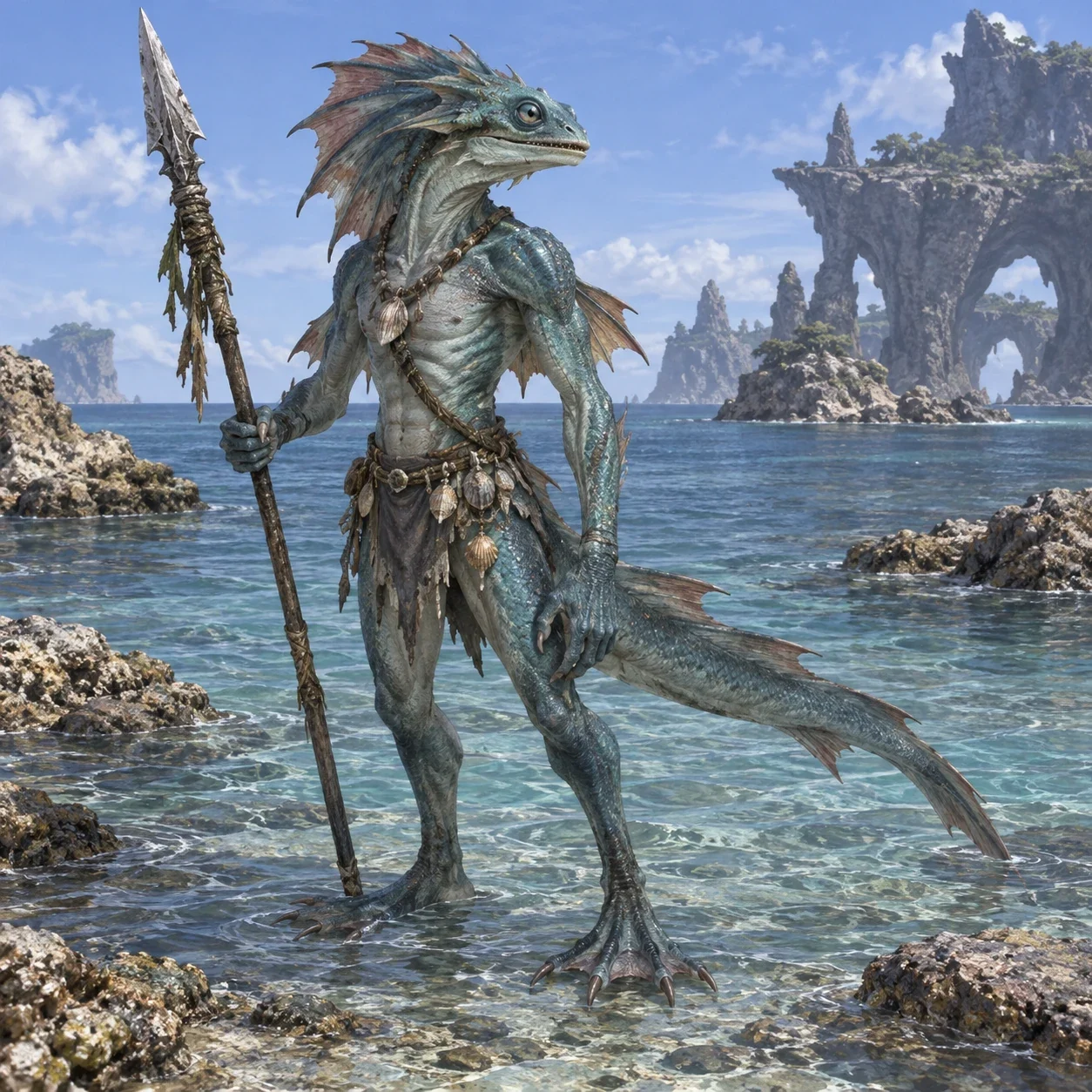 Sahagin (Final Fantasy) - AI-generated unofficial interpretation.