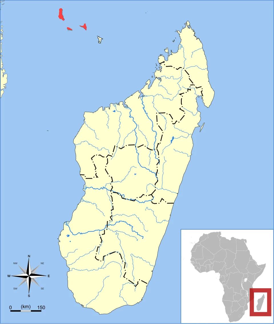 Comoro Rousette (Rousettus obliviosus) range