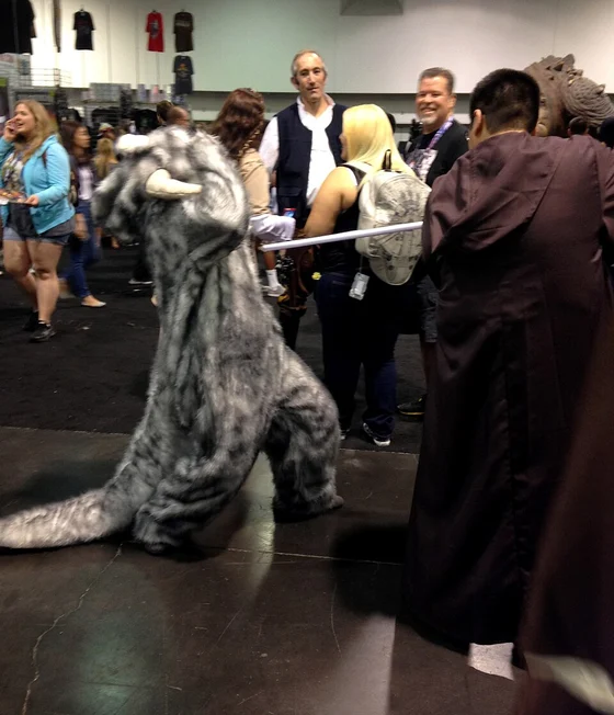 Tauntaun cosplay at Star Wars Celebration 2015