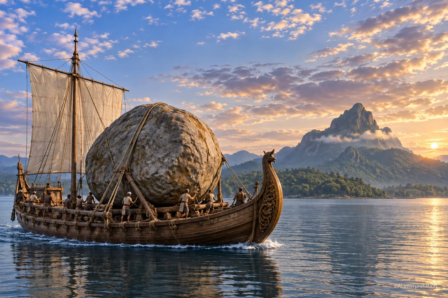 AI imagined rock transport.