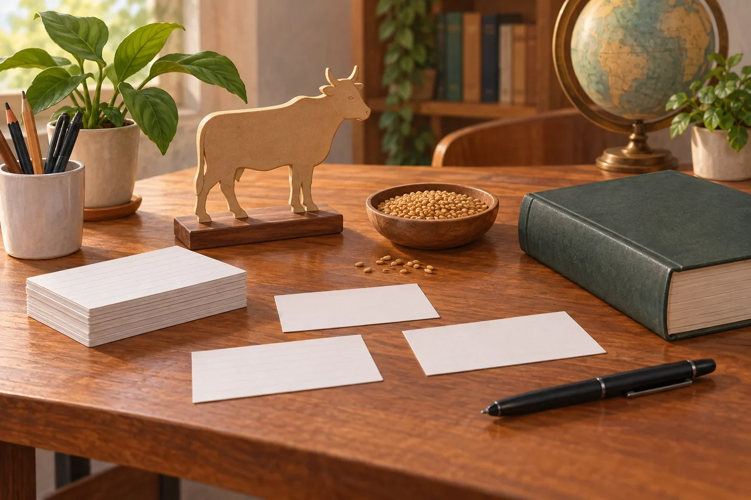 Imagined vocabulary workspace with agriculture and livestock context