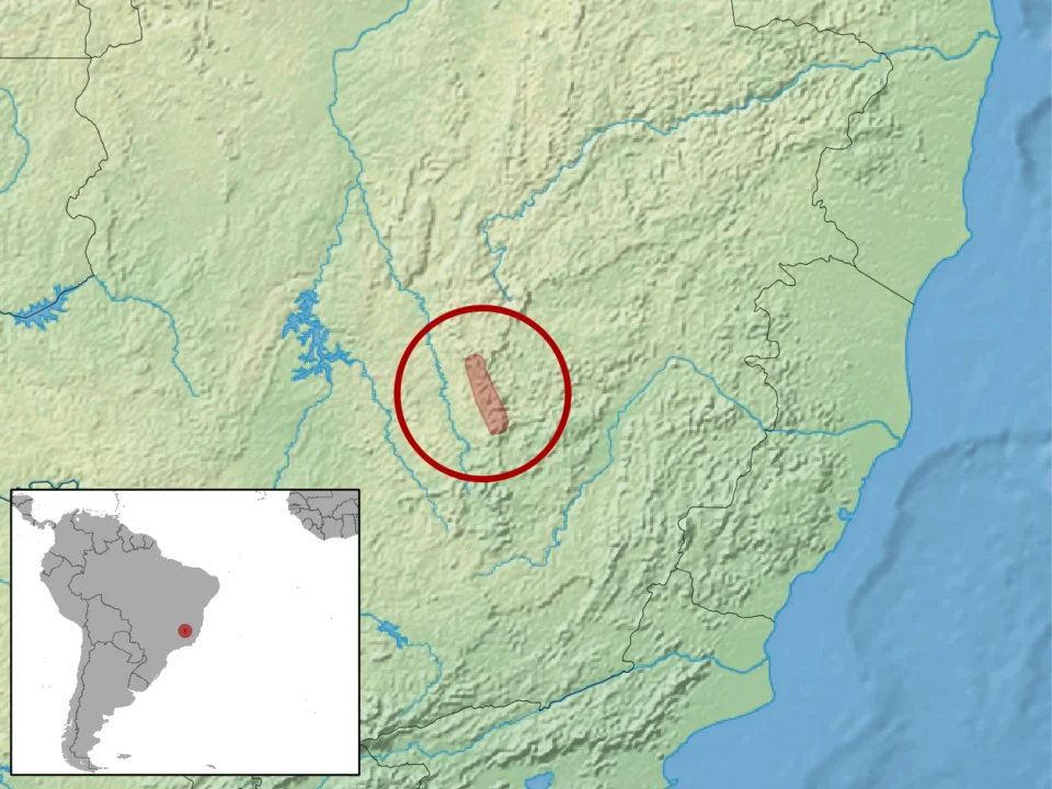 geographic distribution of Trinomys moojeni