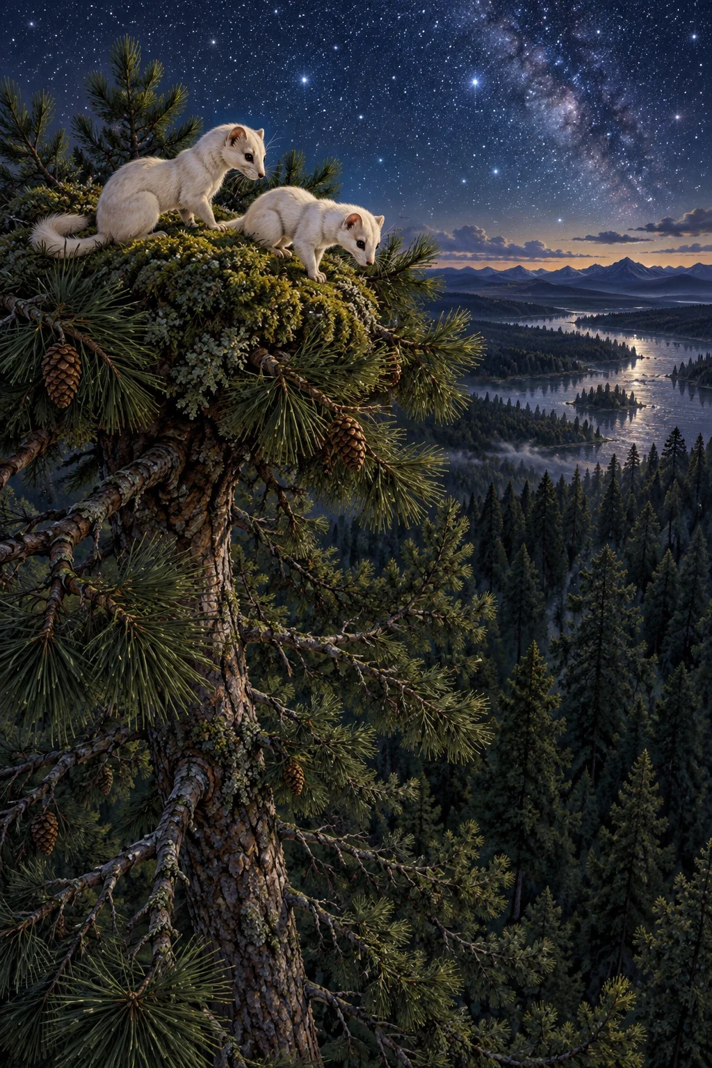 The Two Weasels in Ben Brooks’s account — AI-generated interpretation