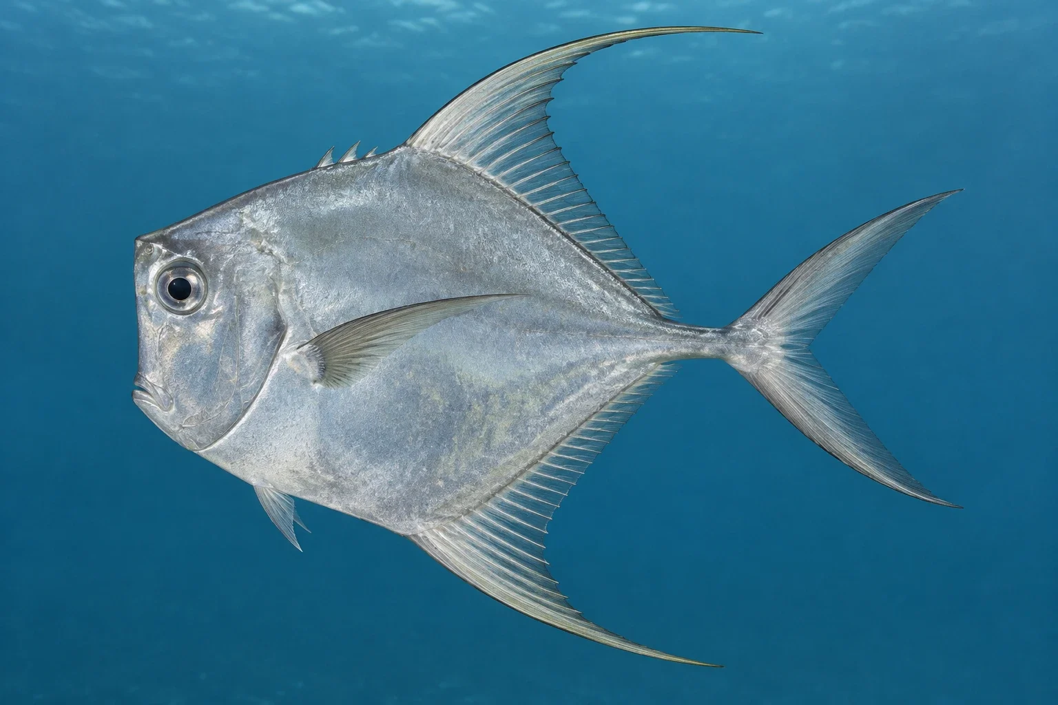 Modern AI interpretation of a whole adult lookdown fish.