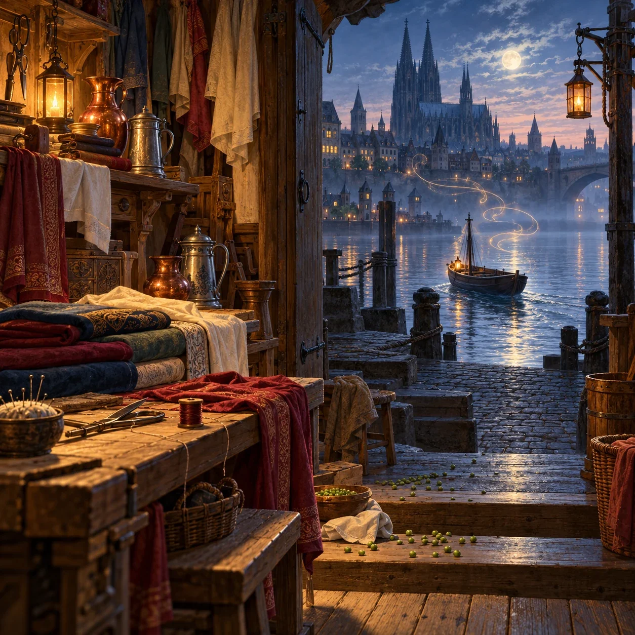 The Heinzelmänchen of Cologne (Keightley) — AI-generated interpretation
