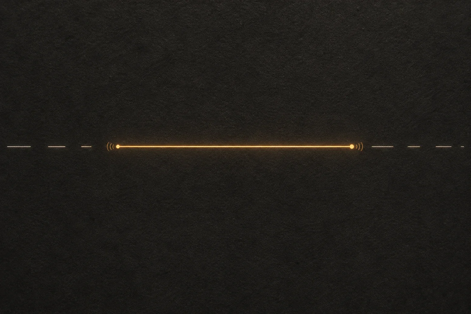 Modern AI explanatory interpretation of the King of Lineland as a line segment with two endpoint sensory marks. Visible thickness, colour, acoustic marks and outside viewpoint are imagined drawing conventions.
