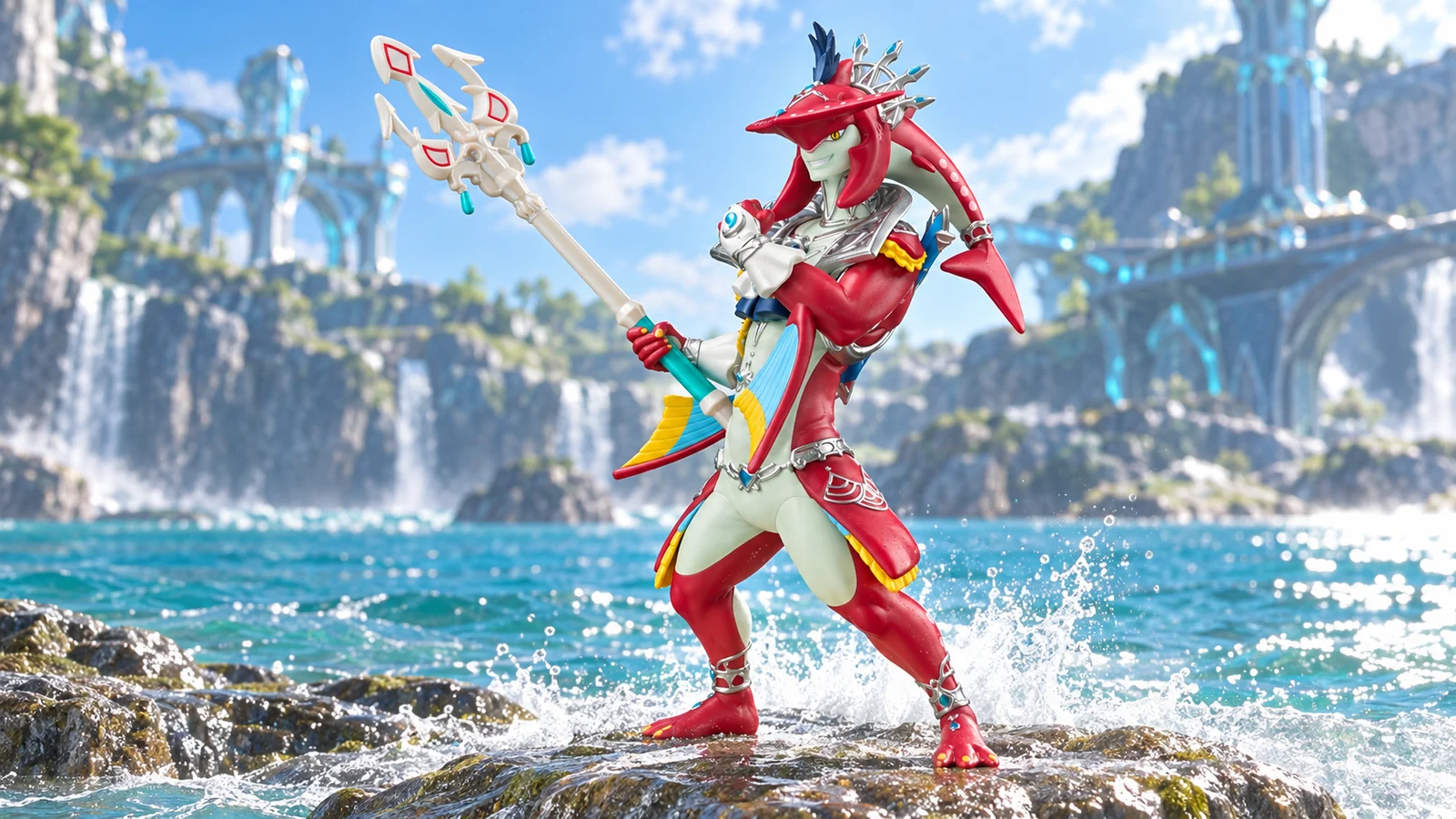 Sidon carrying a trident.