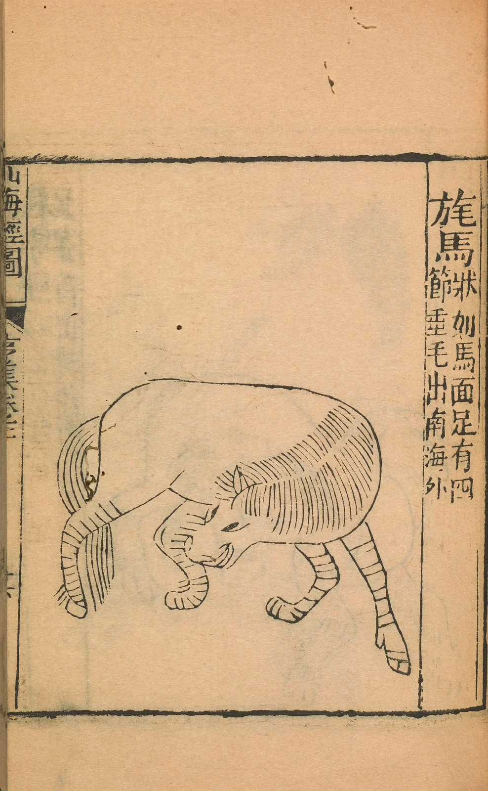 Maoma of the Overseas Southern Regions, anonymous1667 Shanhaijing illustration