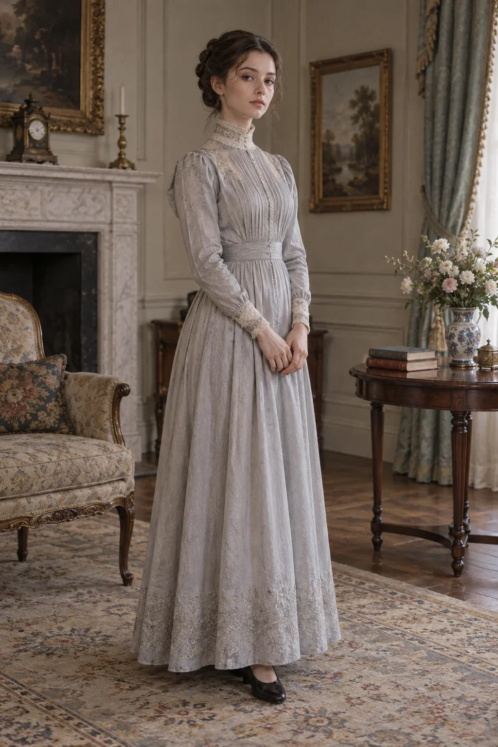 Imagined Estella in a quiet original-novel portrait.