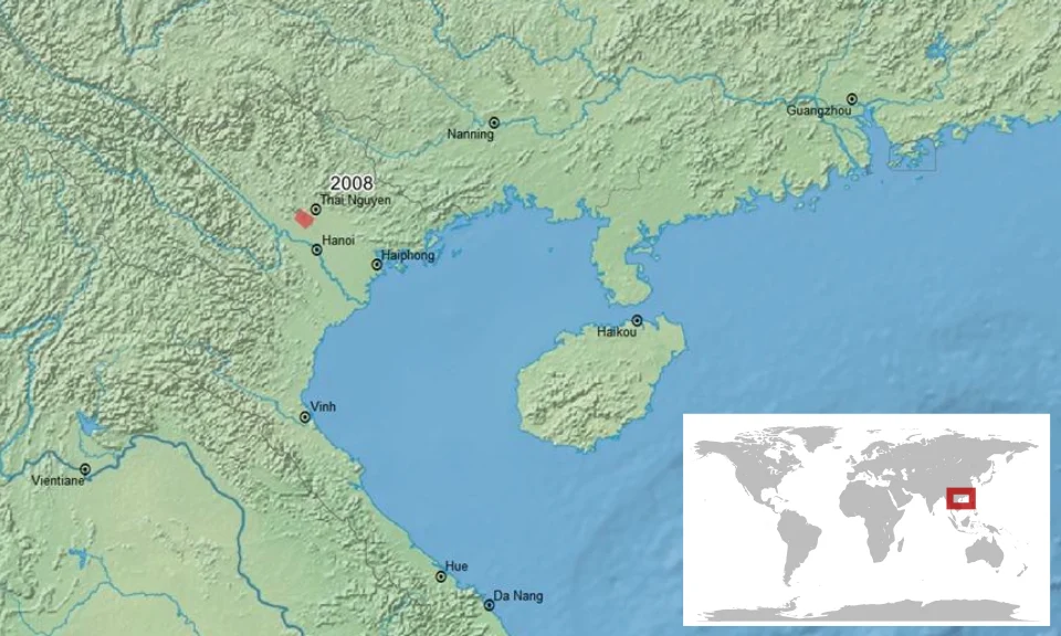 geographic distribution of Leptolalax sungi