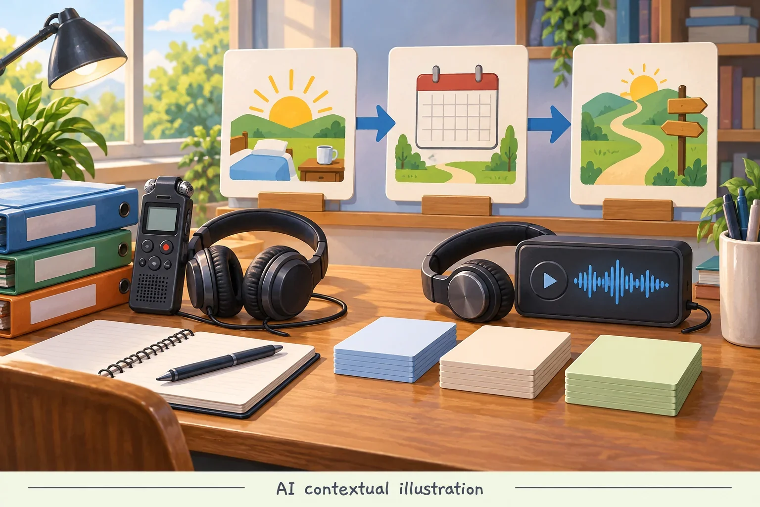 Imagined language maintenance and beginner learning sequence.