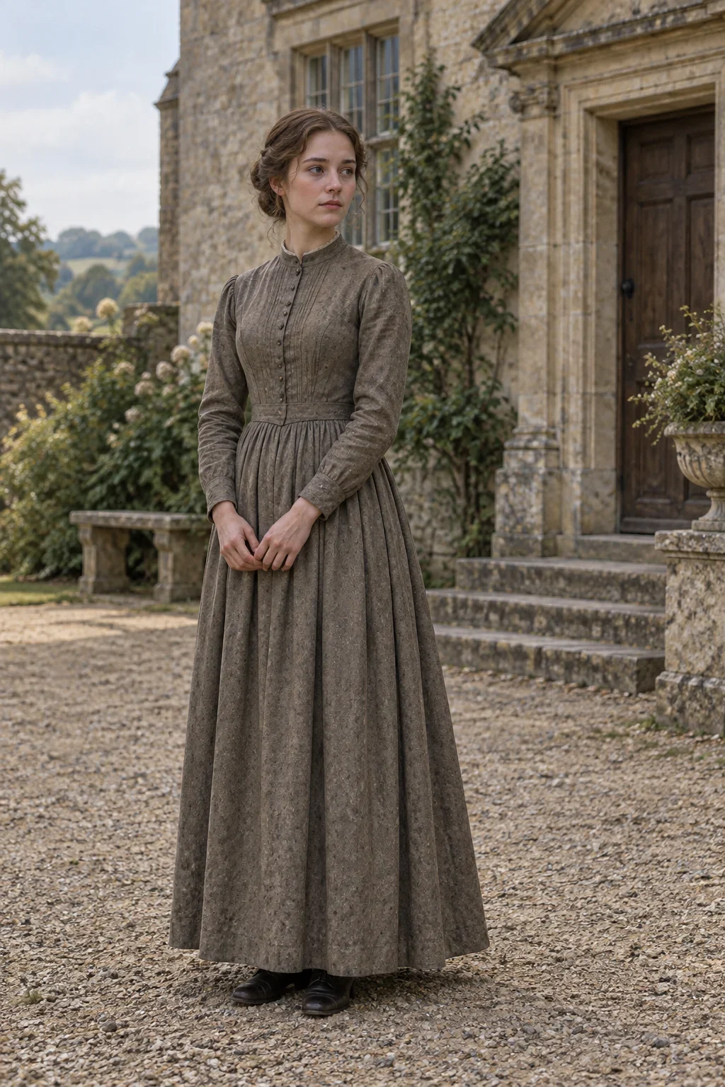 Imagined Lucetta Templeman in a quiet original-novel portrait.
