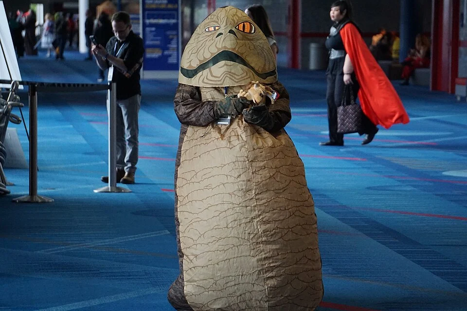 Jabba the Hutt costume photograph