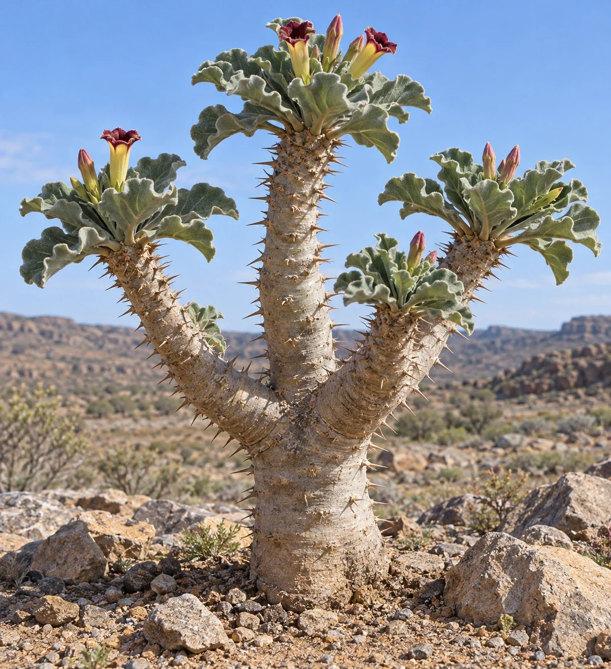 Modern AI botanical interpretation of a whole branching halfmens.