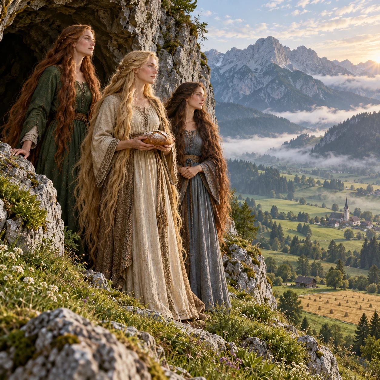 Wild-Women of the Wunderberg (Keightley) — AI-generated interpretation