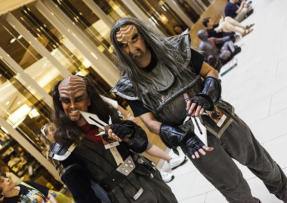 Klingon cosplayers at Dragon Con 2012