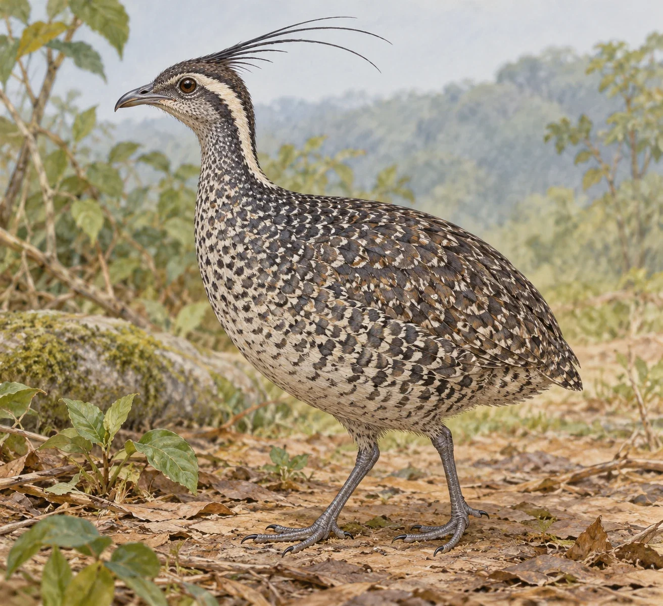 Elegant crested tinamou