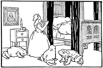 Iron Stove royal toads welcome the girl, Otto Ubbelohde1909
