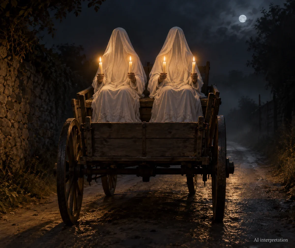 AI interpretation of the spectral cart. Forms imagined.