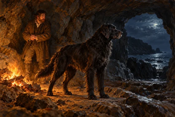 Macphie’s Black Dog in Campbell’s Account — AI-generated interpretation