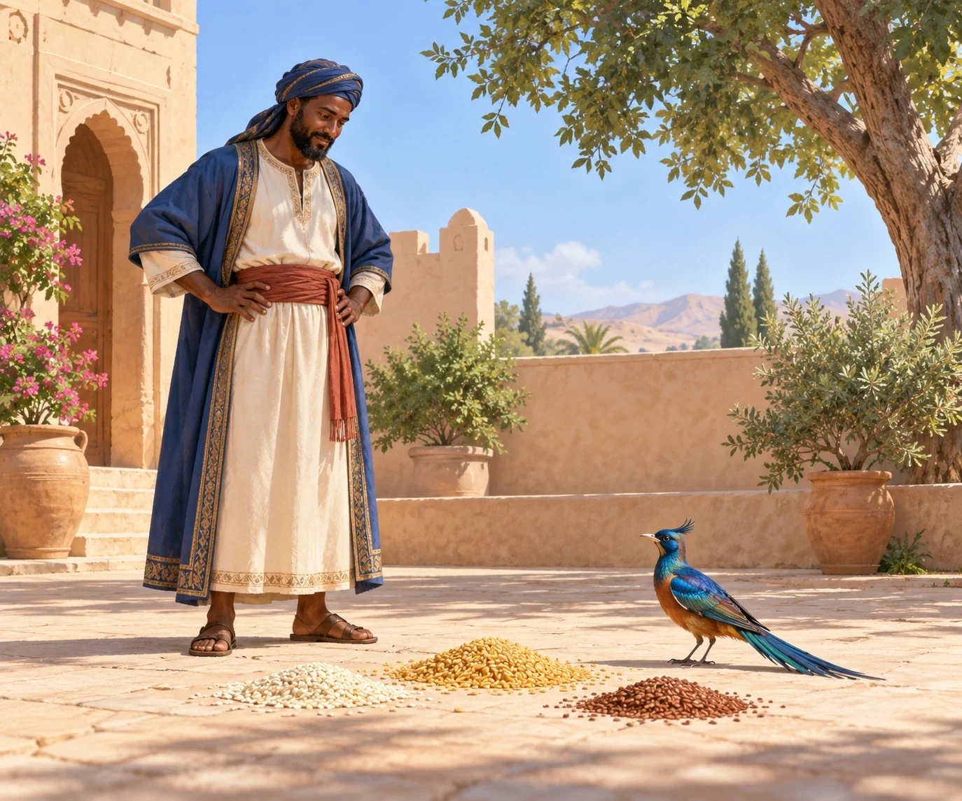 AI-generated interpretation of Kibaraka in the selected Stigand telling.