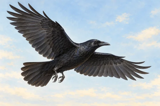 Interpretive Nyajak in crow form