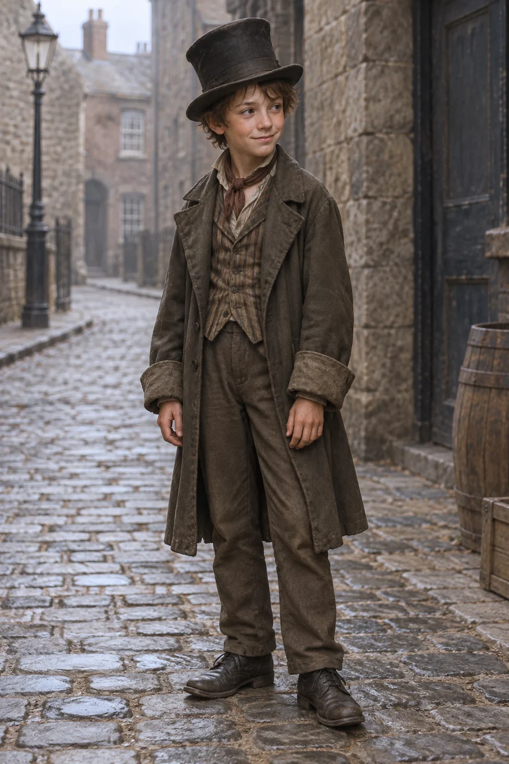 Imagined The Artful Dodger in a quiet original-novel portrait.