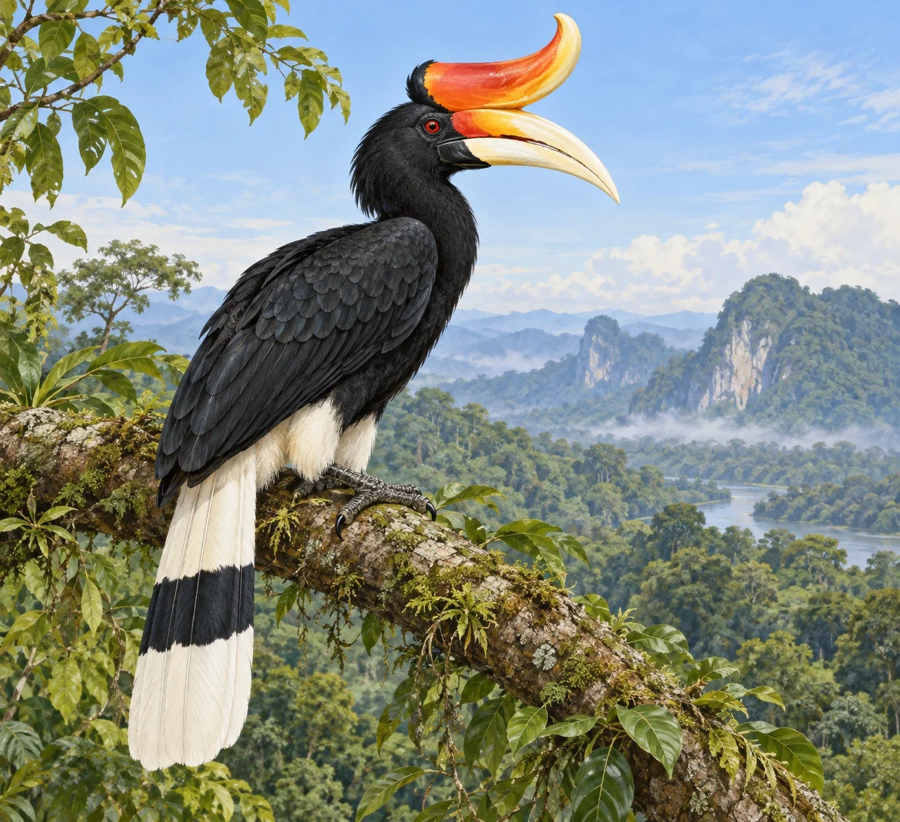 Rhinoceros hornbill