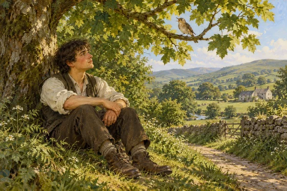 The Enchanting Bird of Shon ap Shenkin’s Tale — AI-generated interpretation