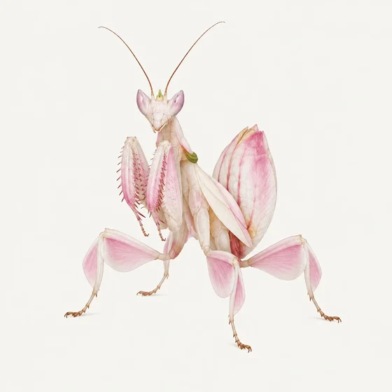 Orchid mantis - AI-generated scientific interpretation.