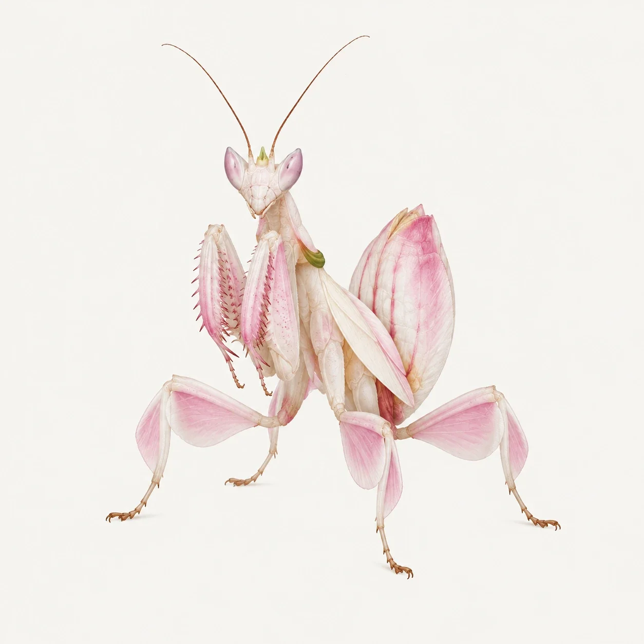 Orchid mantis - AI-generated scientific interpretation.