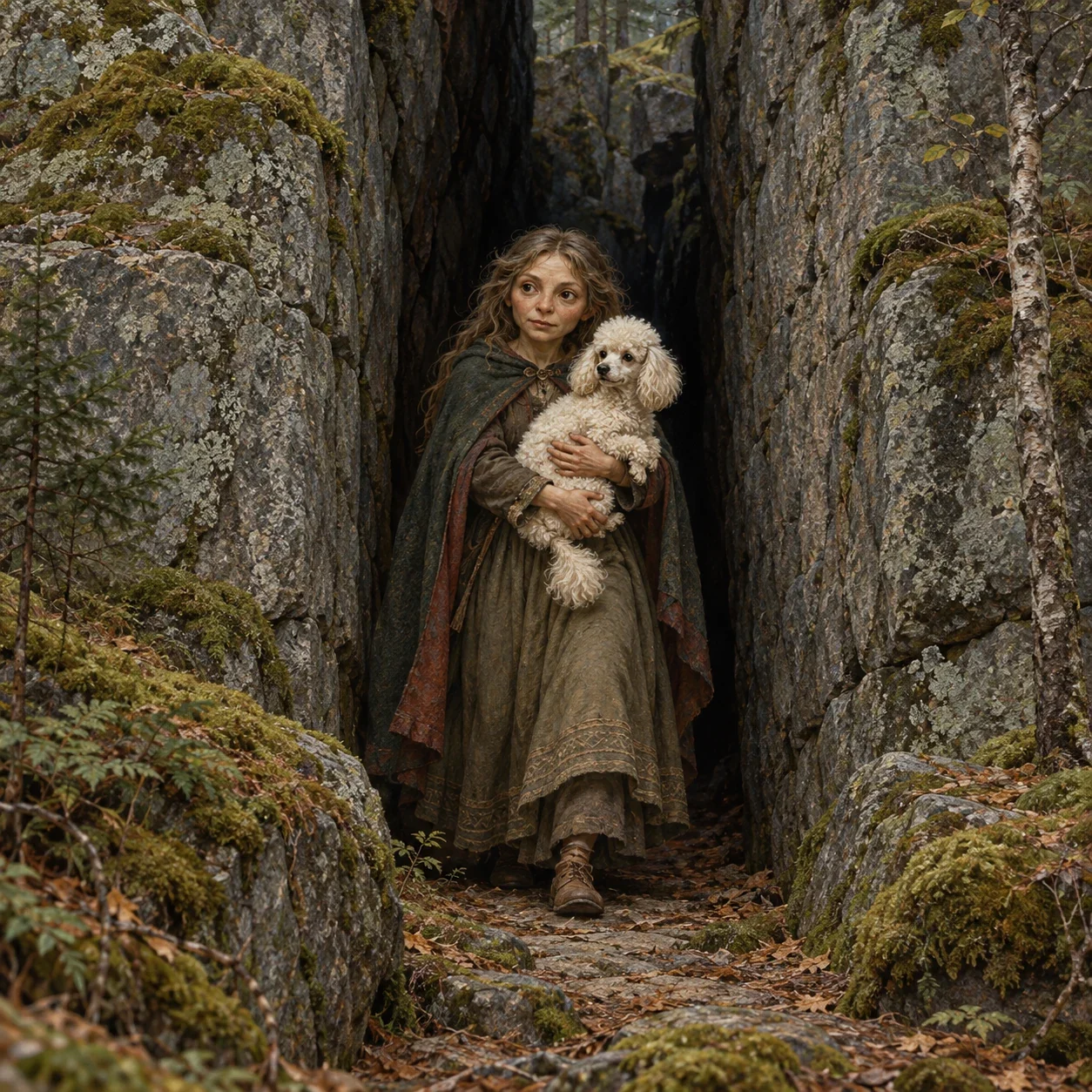 The Skurugata Troll Woman in Pelle Katt’s Tale — AI-generated interpretation