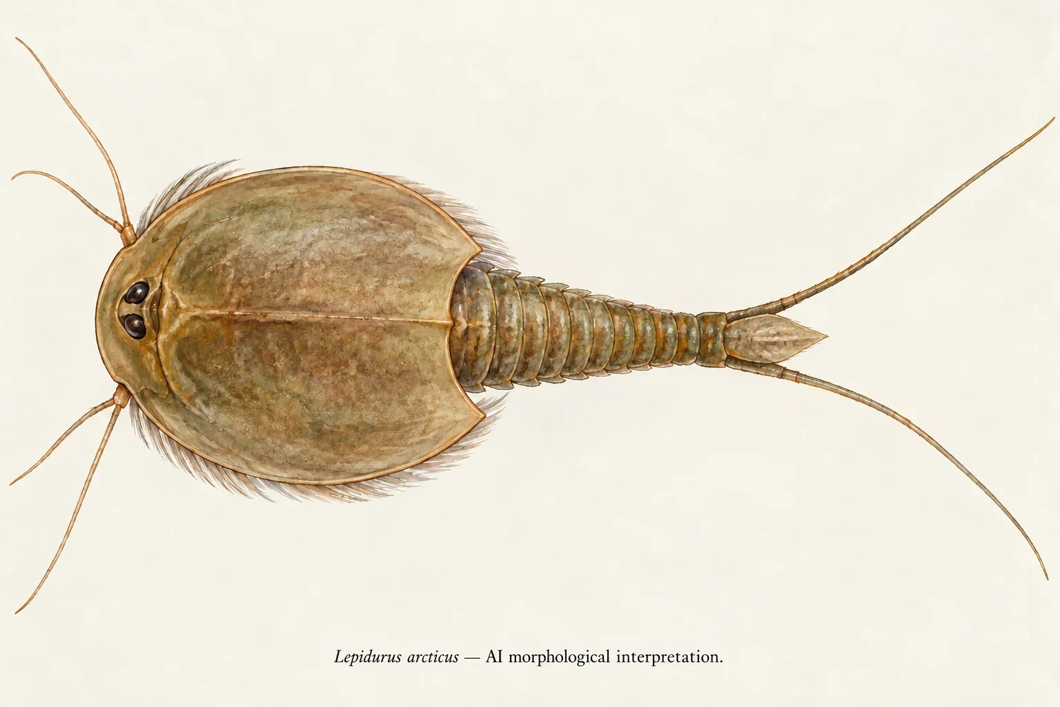 AI interpretation of Lepidurus arcticus.