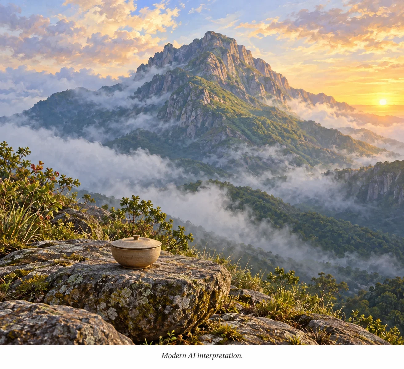 AI interpretation of Mulanje’s mountain hospitality stories.