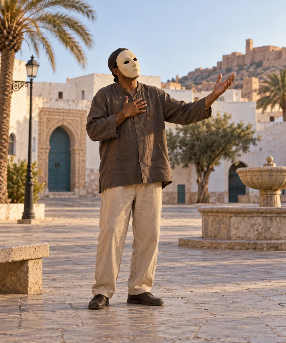 AI interpretation of Bou Saadia’s search. Appearance imagined.