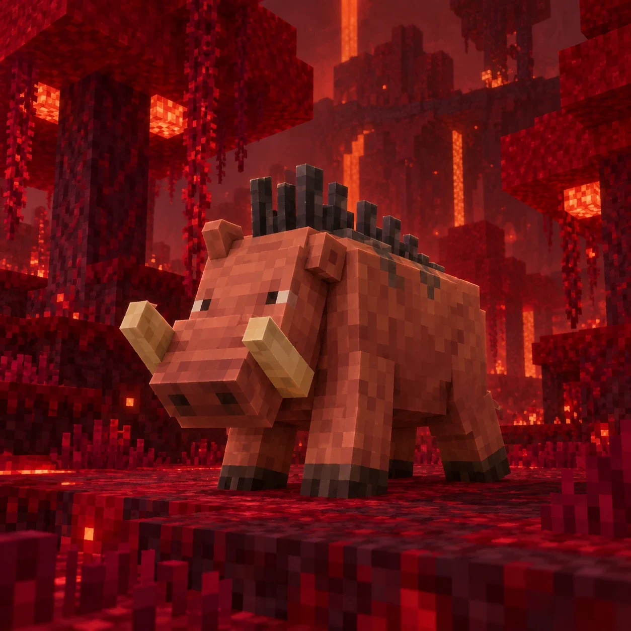 Hoglin (Minecraft) - AI-generated unofficial interpretation.