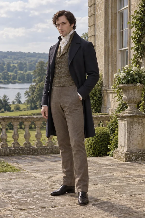Imagined Fitzwilliam Darcy in a quiet original-novel portrait.
