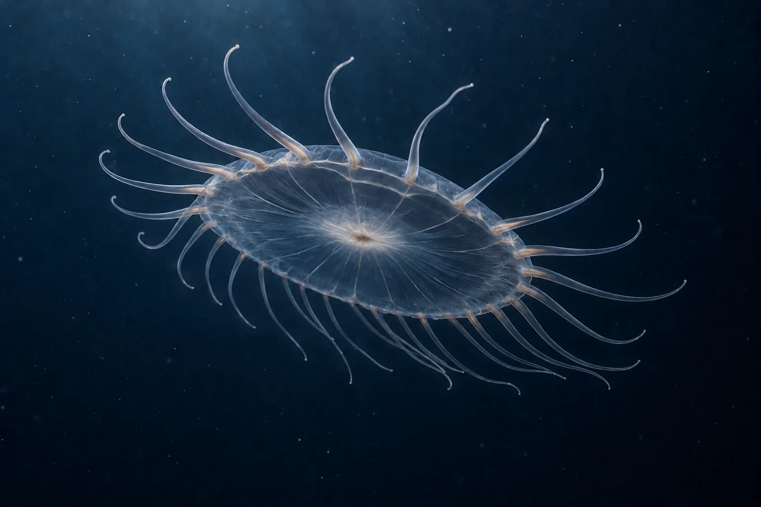 Modern AI interpretation of dinner plate jelly form.