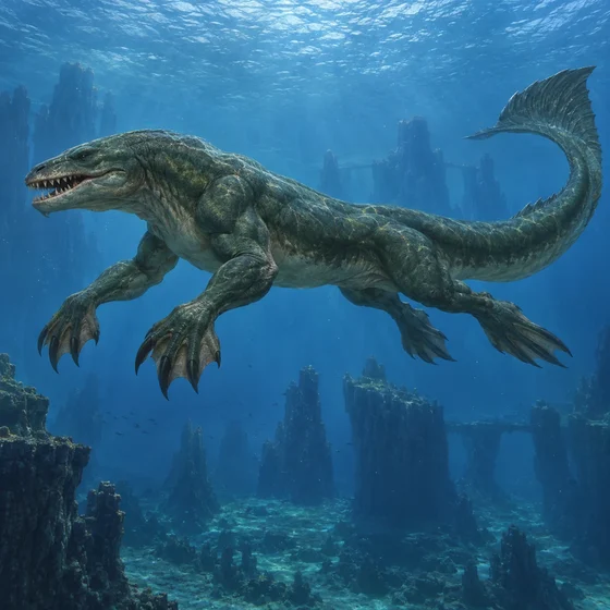 Sando Aqua Monster - AI-generated unofficial interpretation.